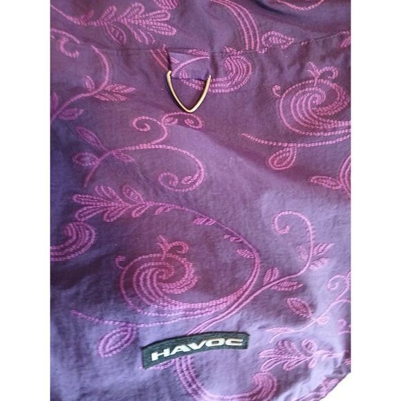 Vintage Havoc Purple Snow Ski Jacket Pockets Size 14 Made In Korea Pull Over - Picture 16 of 16
